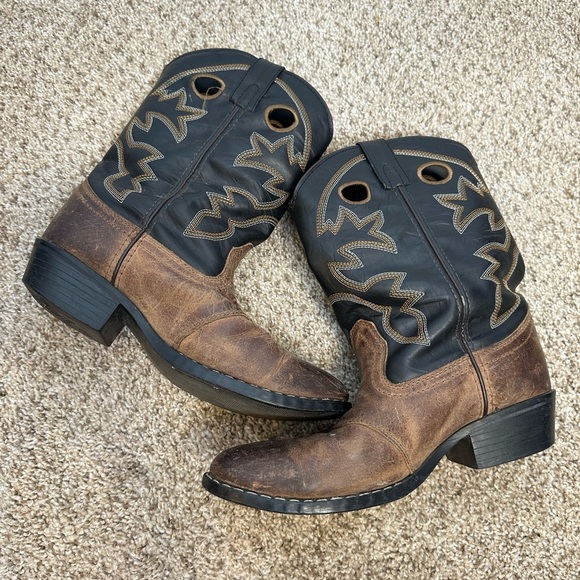 Cody James cowboy boots men’s size 6 black brown leather - Picture 10 of 10